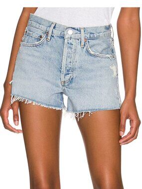 AGOLDE Parker vintage-inspired cut-off denim shorts in Rapture. size 27